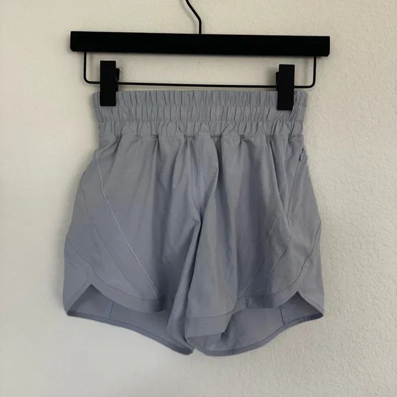 Lululemon Athletica Track That Mid-Rise Lined Short 5" Gravel Dust Blue Size 2 - Picture 5 of 6